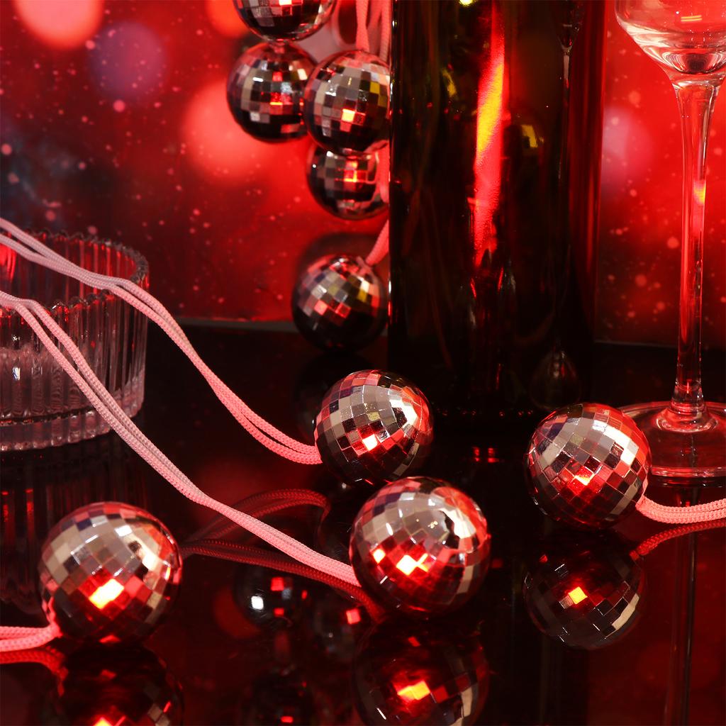 48 Pack Mirror Disco Ball Necklaces 70S Disco Party Necklaces