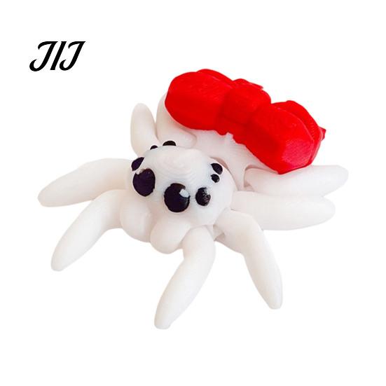 Halloween Scavenger Hunt Supplies Spider Figurine, 3D Printed Articulated Joint with Glow Sensory Fidget Toys in Dark Eggs, Spooky Decor for