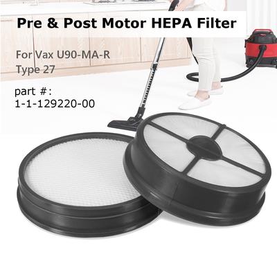 HEPA Pre /& Post Motor Filter /& Drive Belt Kit For Vax Power Vacuum Cleaners