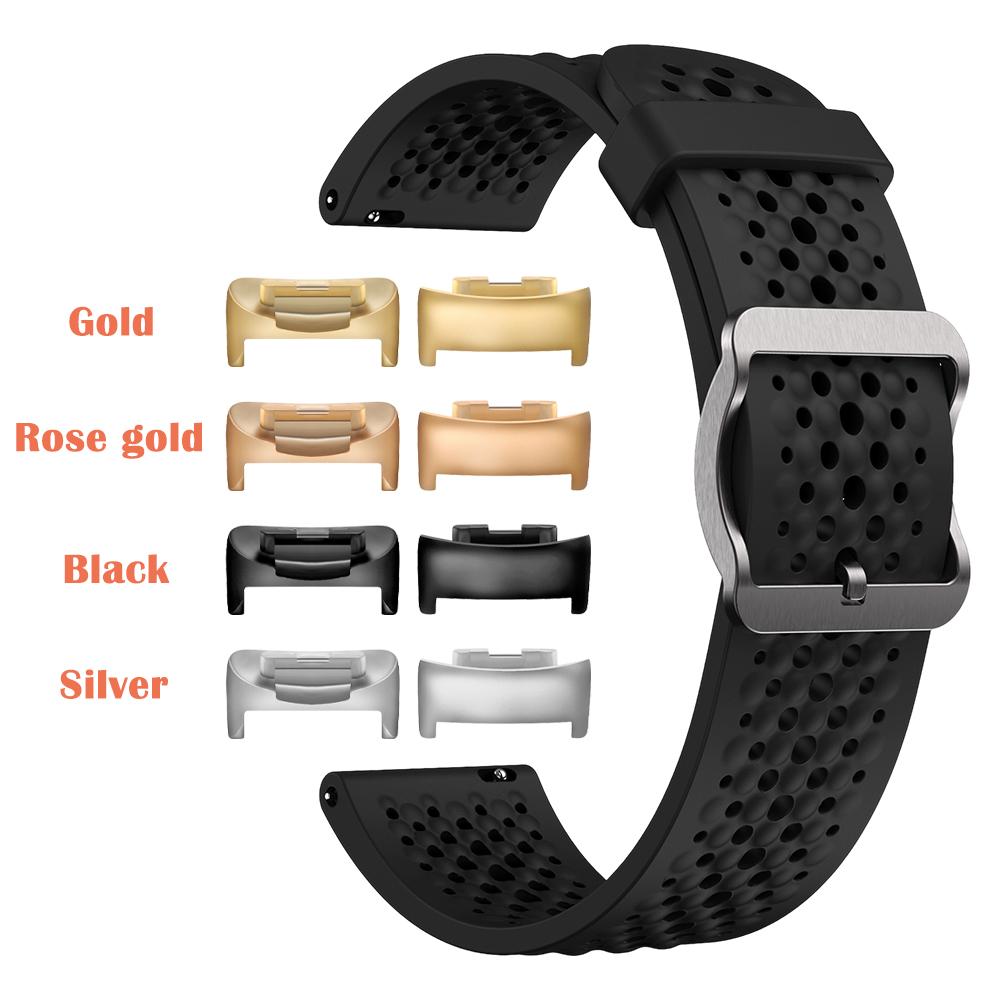 Cinturino Classico Adatto per Fitbit Charge 6 Traspirante Morbido Cinturino in Silicone per Charge 5/Charge6 Sport Cinturino Impermeabile Correa