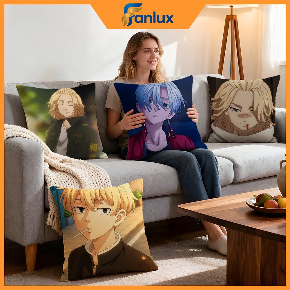 Anime Tokyo Revengers Cushion Cover Pcs Decorative Covers Soft Cushion Case for Sofa Couch Decor x x Pillowcases