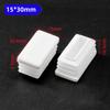 10Pcs High Quality Plastic Furniture Rectangular Pipe Plug White Foot Pad Square Tube Cap Cushion Non-Slip Table Leg Tube Plugs