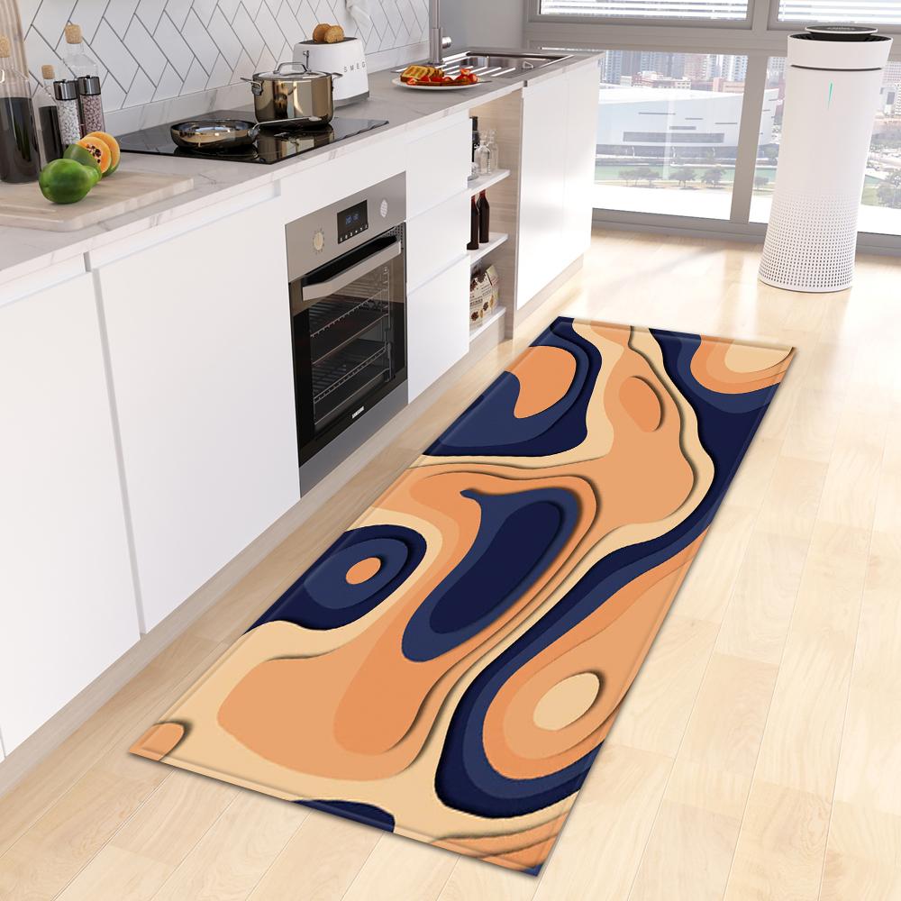 Moderne Küche Teppich Fußmatte Veranda Wohnzimmer Teppich Schlafzimmer Nachttisch Flur Boden rutschfeste Bodenmatte
