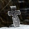 Beier Stainless Steel Men's Christian Christ Jesus Bible Jesus Exorcist Cross Pendant Chain Necklace Jewelry LLLHP199P