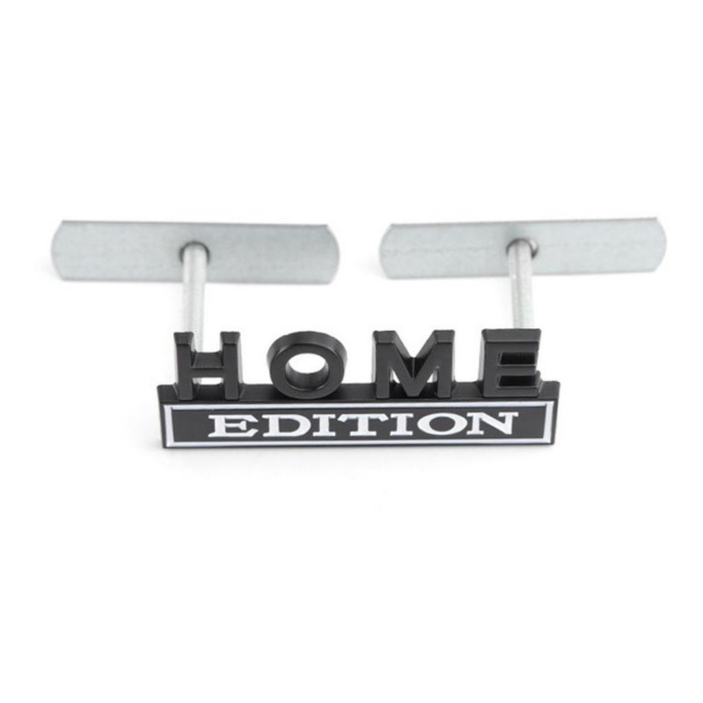 1Pc 3D Metal Home Edition Logo Car Front Grille Badge Side Fender Rear Trunk Emblem Sticker Decal