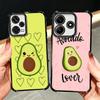 Cartoon Cute Avocado Plating Phone Case For Xiaomi Redmi Note 14 15 Pro Plus 13 12 11 11S 11T 10 9S 9 5G Anti-Fall Airabag Cover
