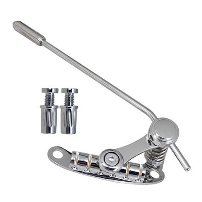 Guitar Bridge Pull Plate Replacements Parts Electric Chrome Bridge Bar Tailpiece Tremolo Guitar