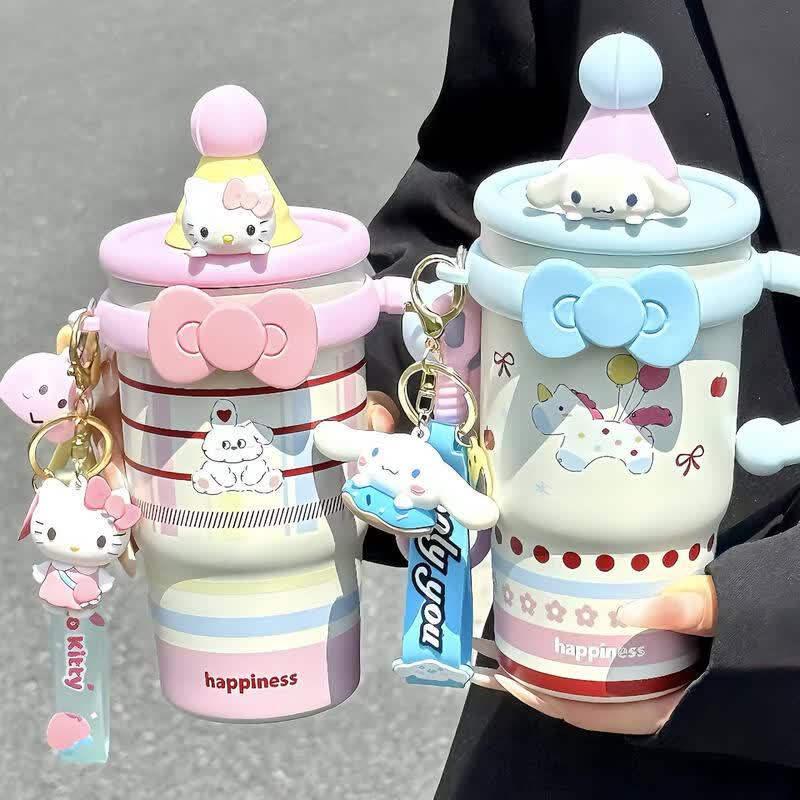 UOSO Cute Insulated Tumbler with Straw