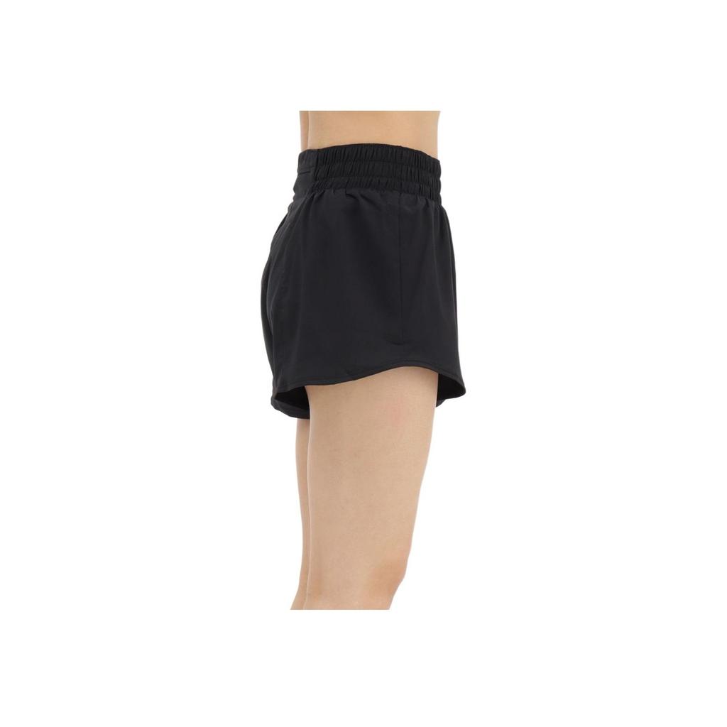 Nike Swoosh Logo Elastic Waist Straight Regular Shorts Women Shorts Black DX1032-010