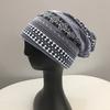 Skullies Mütze Unisex Stricken Druck Vintage Baggy Warmer Nackenschutz Dehnbar Herren Damen Wintermütze für Draußen