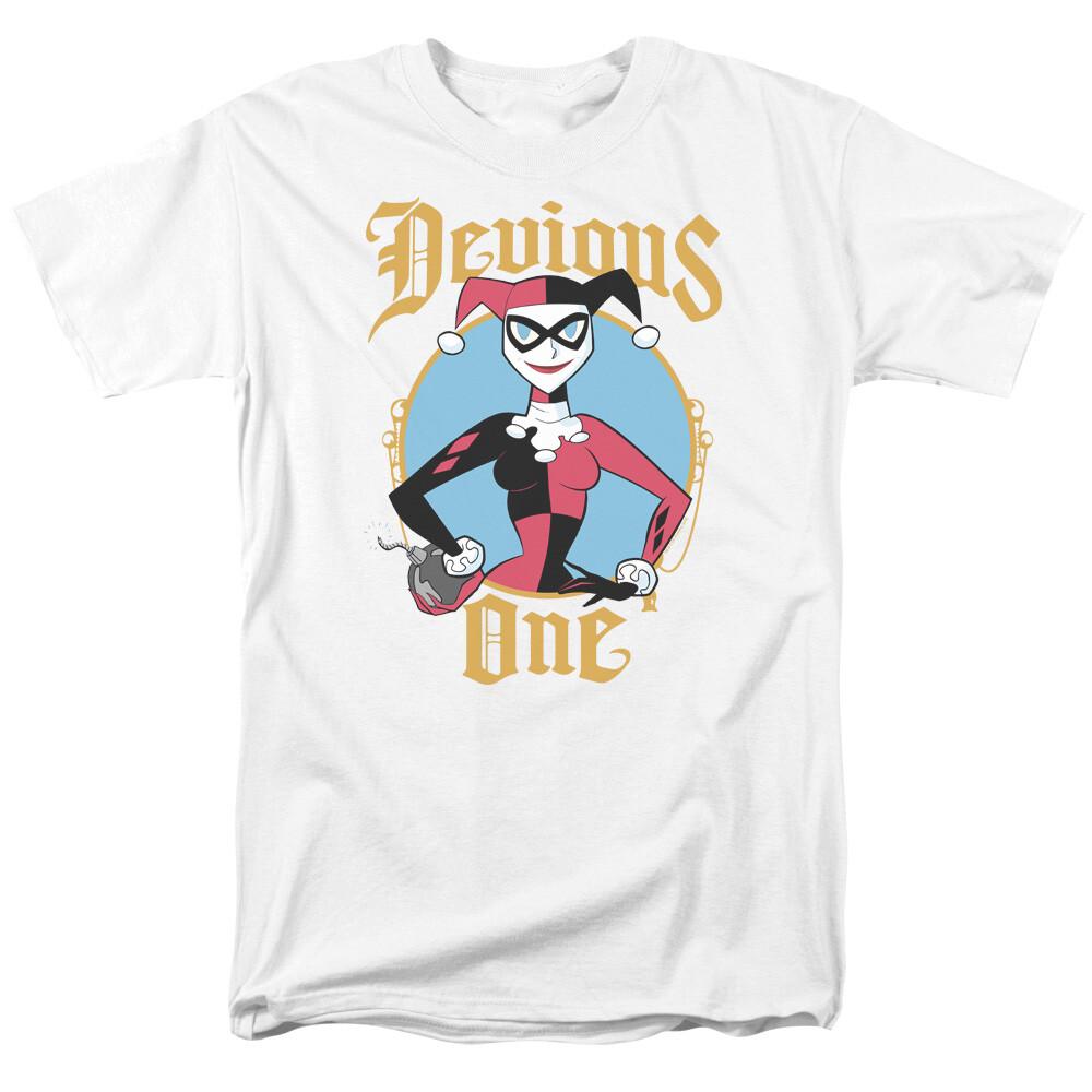 26 Harley Quinn Devious One T Shirt Licensed Comic Book Tee White Unisex T-Shirt M
