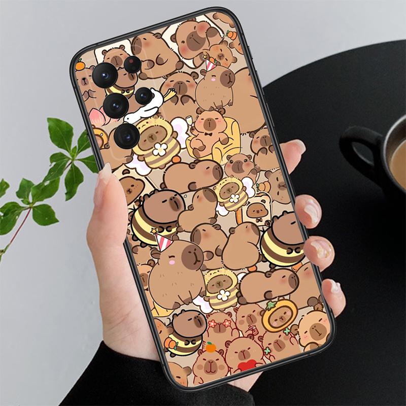 Phone Case For Samsung A17 A55 A16 A56 A35 A15 A53 A54 A33 A34 A25 A05S A52 A52S A07 A26 A06 Cute Fun capybara