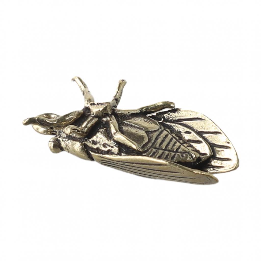 Handmade Cicada statue Creative Pure Brass Exquisite Ornaments Lifelike