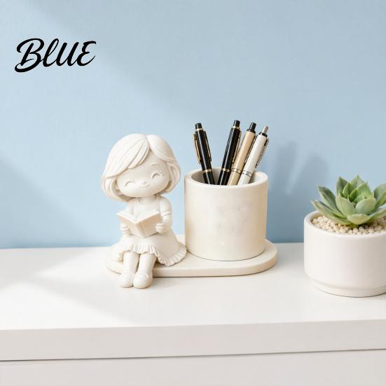 Three-dimensional Pen Stand 3D Printed Holder Creative Desktop Organizer for Pencils Gel Pens Smooth Surface Holder Makeup Brushes Storage Container