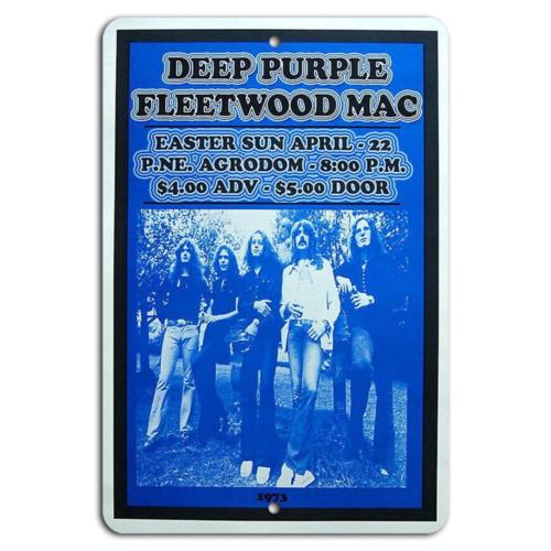 

Easter Rock Extravaganza Deep Purple Fleetwood Mac Aluminum 20x30cm（7.8x11.8inch）