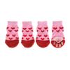 4Pcs/set Fashion Pet Supplies Cats Shoe Dog Shoes Anti-Slip Puppy Boots Knitted Socks