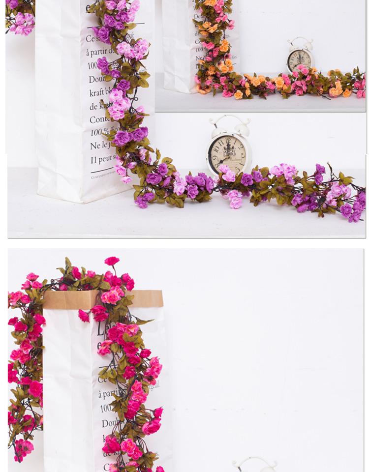 Artificial Rattan Rose Vine for Ceiling & Wall Decor - Wedding & Pipe Covering