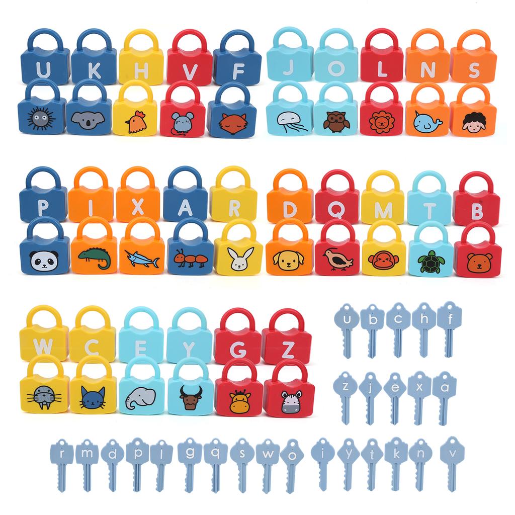 Letter Number Unlocking Educational Toys Words Puzzle Learning Teaching Sensory ToysLock