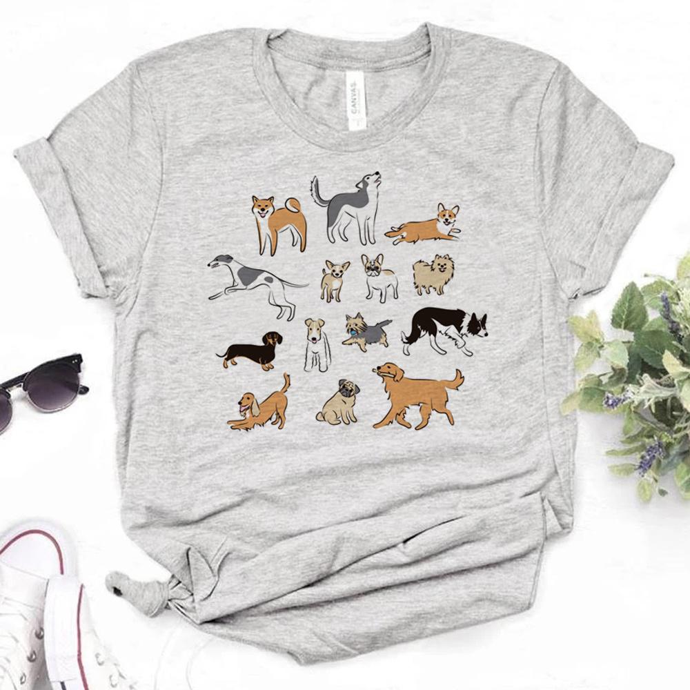Dachshund T Shirt Women Summer Comic Y2K Top Girl Comic Clothes