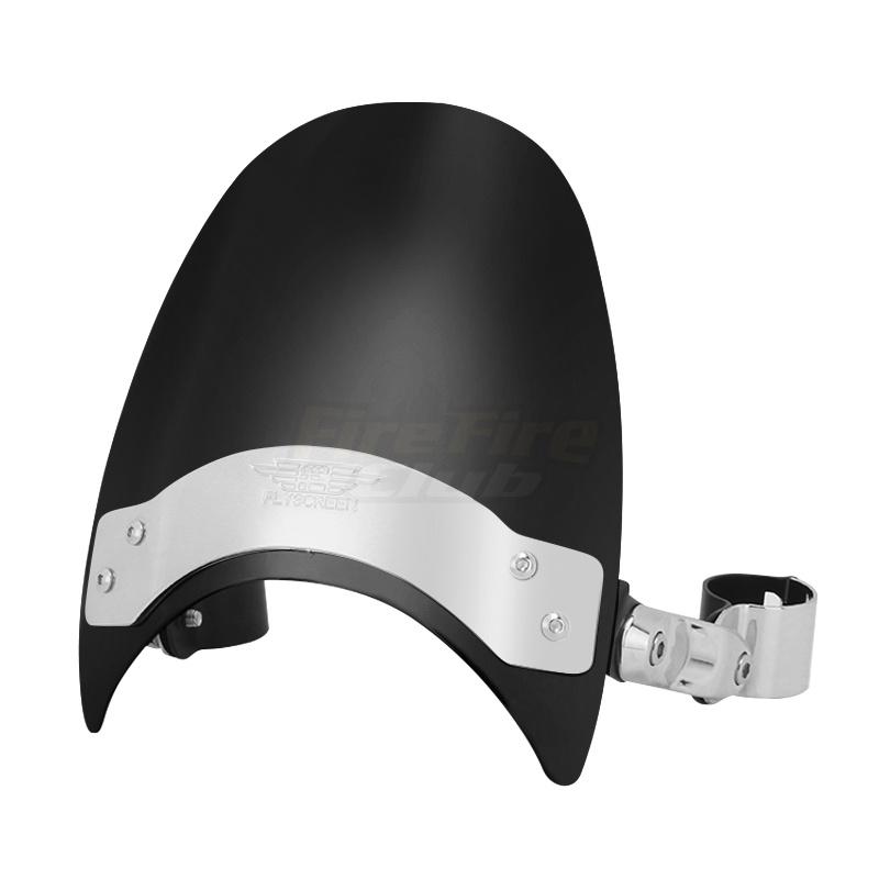 

ABS Plastic Motorcycle 40-45mm Windscreen Windshield Wind Deflector Covers For Harley Sportster 883 1200 Dyna Softial Touring чёрный