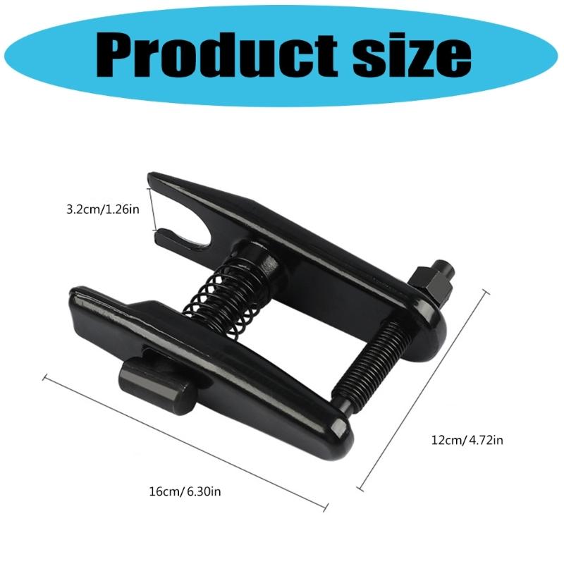 Vehicle Ball Joint Puller Tool Hexagonal Shaft Compatibility Alloy Steel Construction Twin Hole Mechanism Compact Design