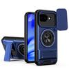 KEYSION Magnetic Phone Case for Google Pixel 10A Slide Camera Protection Upright Stand 360° Ring Shockproof Cover for Pixel 10A