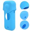 Small Panoramic Camera Silicone Protective Case with Lens Cover for Insta360 ONE X2Blue