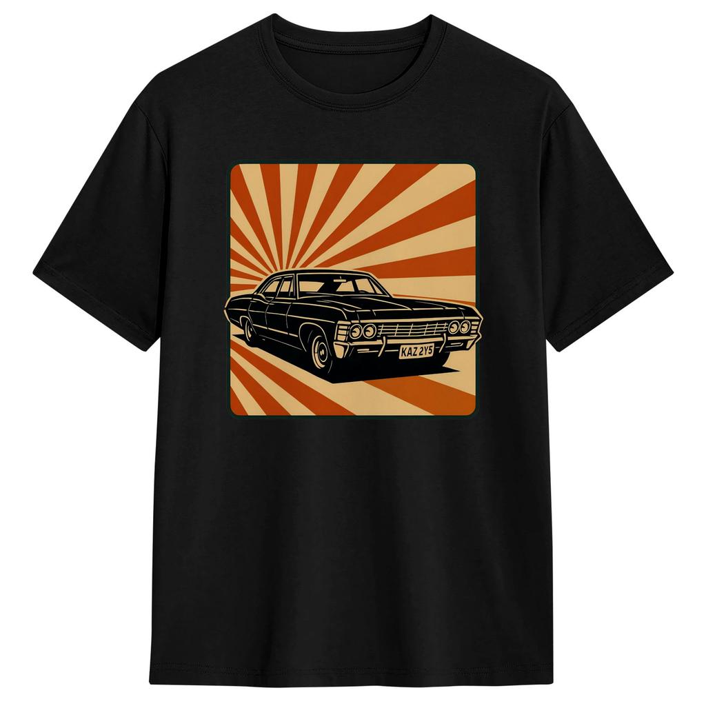 Retro Baby Supernatural TShirts Unisex  Funny 100 Cotton Tees Round Collar Short Sleeve T Shirt Printed Clothing