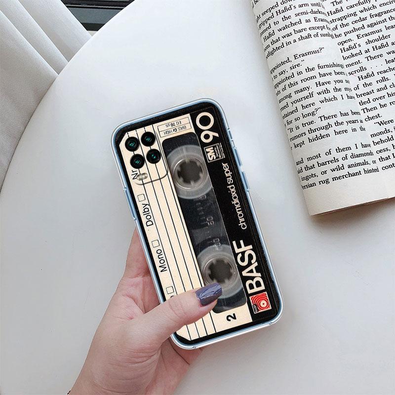 

Cassette Vintage Tape Transparent Phone Case for Motorola Moto Edge 20 30 40 50 S30 Fusion Ultra Pro Neo Lite Motorola Edge 30 Ultra
