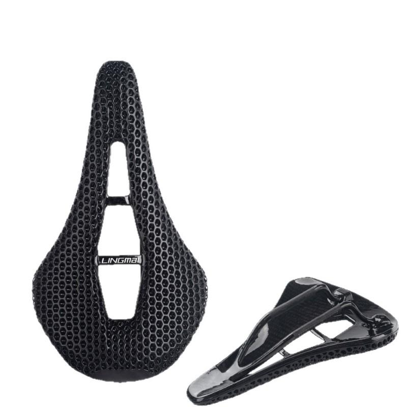 3D Printed Carbon Fiber Bicycle Saddle Mountain Bike Ultra Lightweight Hollow Design Cycling Seat Pad