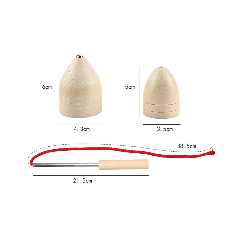 (H0826)1 Set Wooden Gyro Spinning Top Gyroscope Peg-Top Chinese Classic Kids Toys