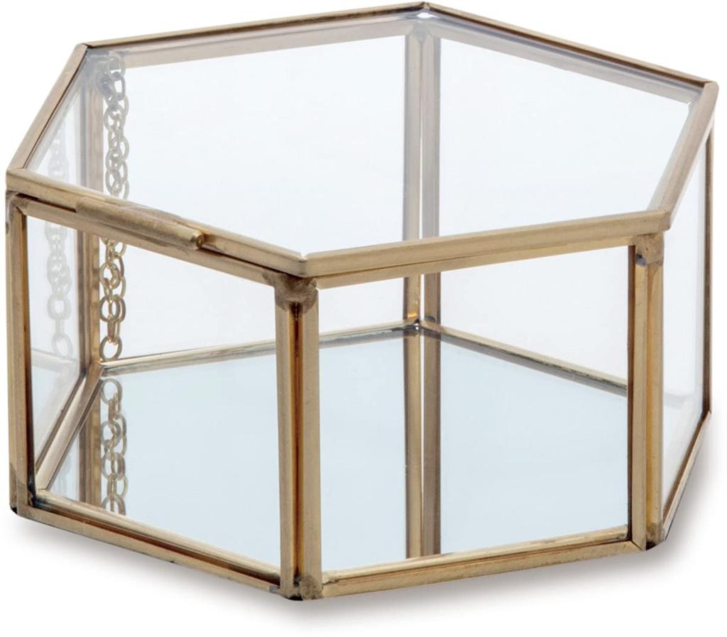 22630 Frame Box Hex M Gold