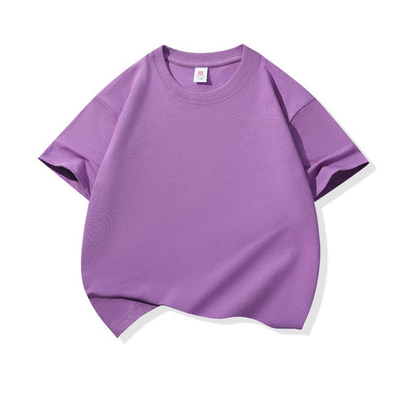 Customizable Kids' Summer Short Sleeve T-shirt with Logo Print