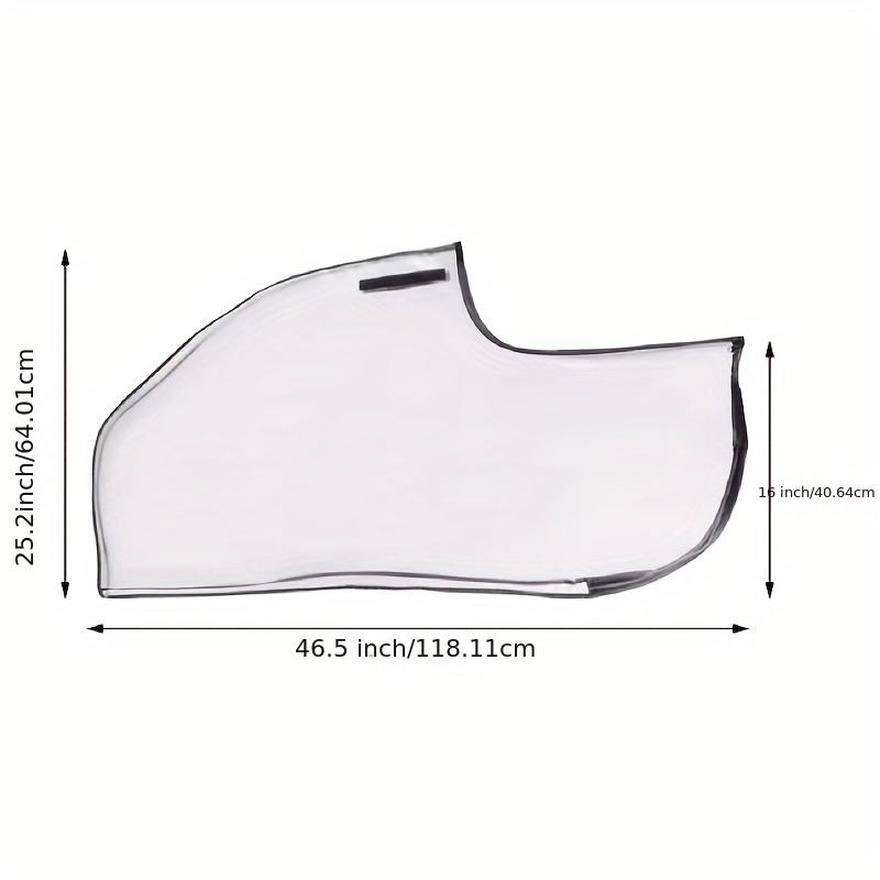 Transparent PVC Waterproof Golf Bag Rain Cover, Waterproof Dustproof Golf Bag Cover, PVC Transparent Golf Bag Protector