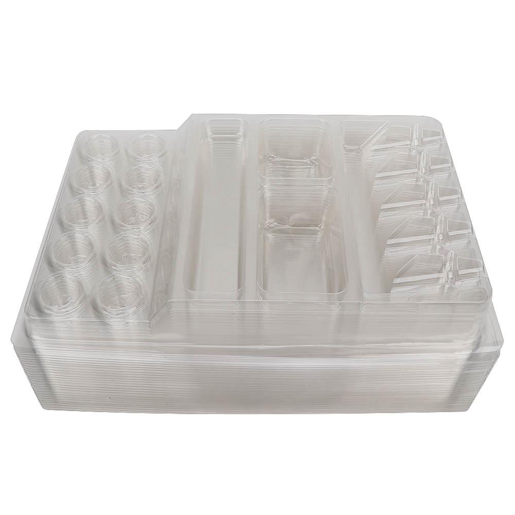 25pcs Disposable Tattoo Ink Pigment Tray Stand Tattoo Needle Head Holder Container