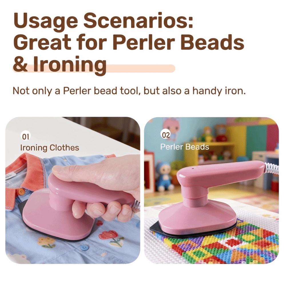 Portable Fuse Beads Iron Lightweight Ironing Beads Tool Crafting Handheld Iron Home Use