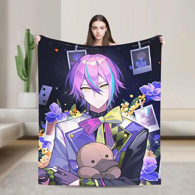 Kamishiro Rui Flannel Blankets Super Warm Throw Blanket for Bedroom Travel Novelty Bedspread Sofa Bed Cover