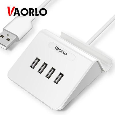 VAORLO USB 2.0 Mini HUB 4 porte adattatore supporto telefono supporto ricarica trasmissione dati OTG per computer portatile accessorio da scrivania
