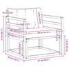 Outdoor Sofa Set Solid Acacia Wood and Textilene White