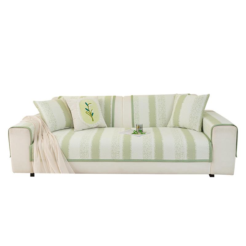 Summer Cool Doudou Sofa Cushion  New Summer Cool Ice Silk Seat Cushion Non-Slip Sofa Mat Cover Cloth Towel