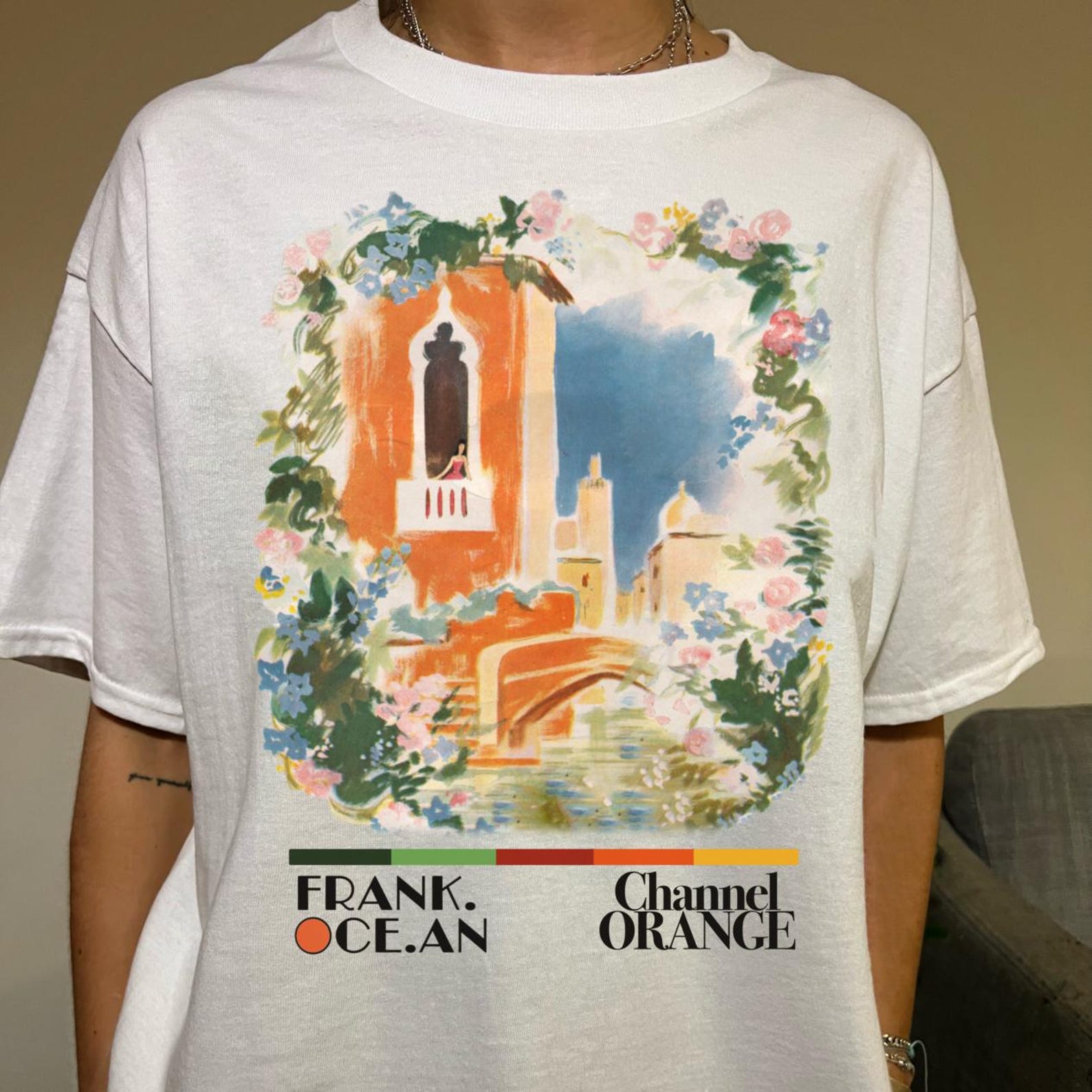 Frank Ocean Channel Orange Artistic T-Shirt: Vintage Graphic Tee M