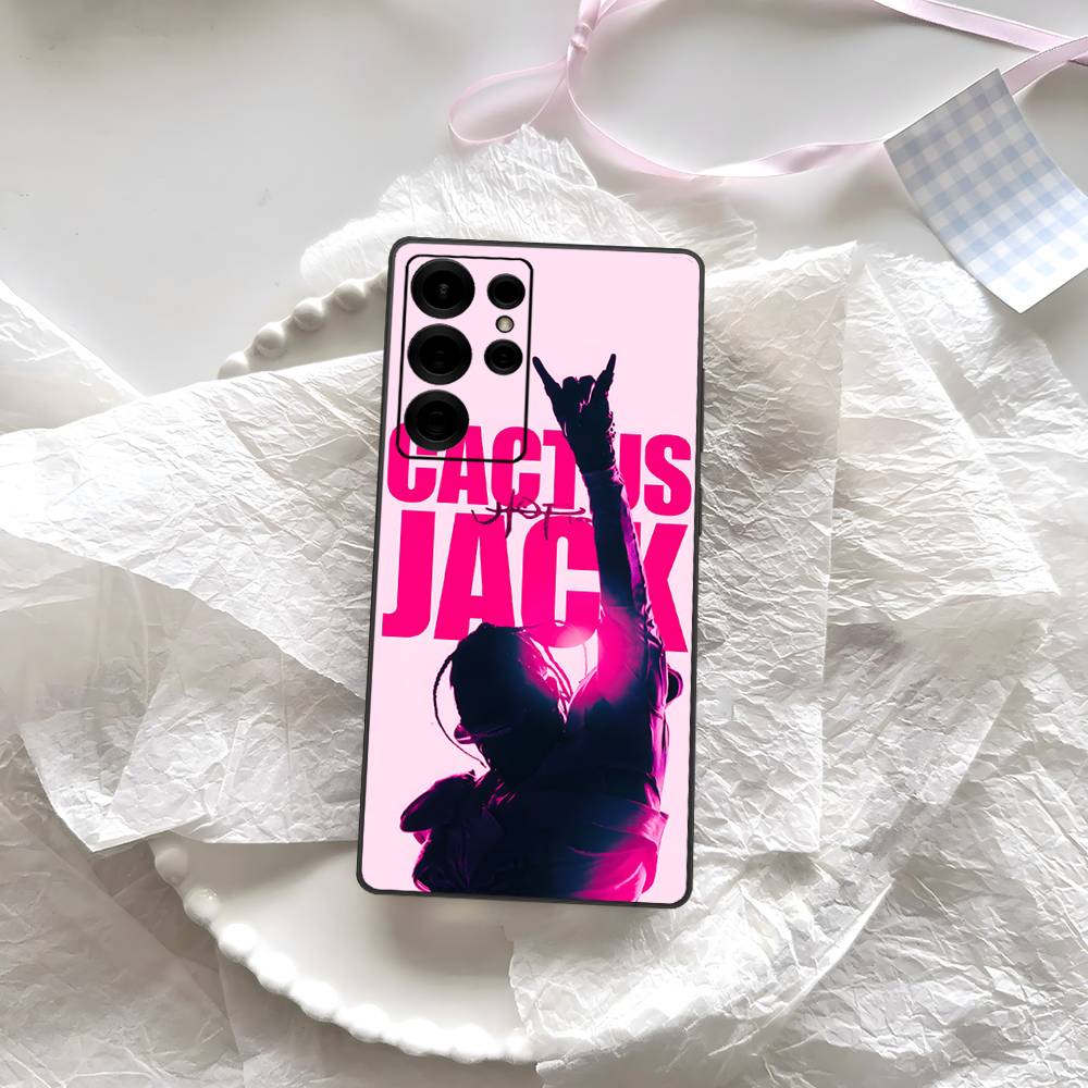 Luxury Travis Scott Cactus Jack Phone Case For Samsung S 24 Fe 25 Ultra Plus 20 Lite 21 30 22 23 24 22 Ultra 5G Fundas