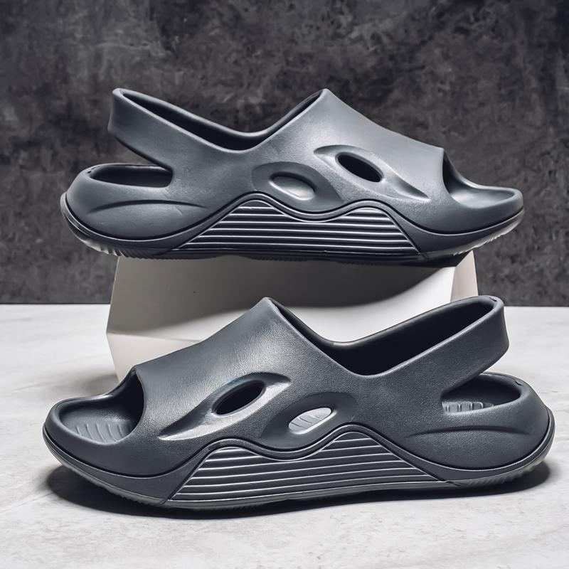 Fashion Soft Sole Slippers Men SummerNon-Slip Beach Man Comfortable Thick Bottom Platform Sandals Casual EVA Lightweight Walking Beach