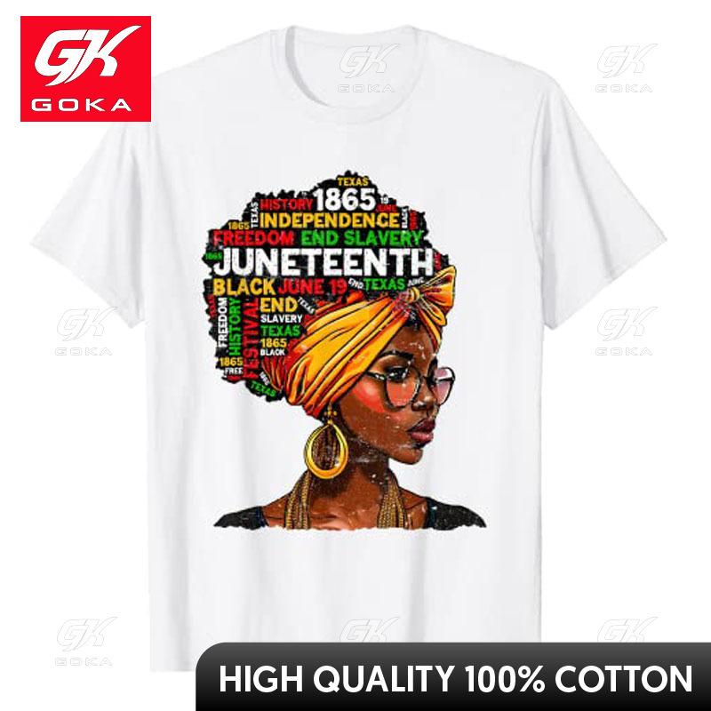 Juneteenth Celebrate 1865 Afro Black Natural Hair Women TShirt Sounds Like Youd Feel Proud African Heritage Graphic Tee Tops S