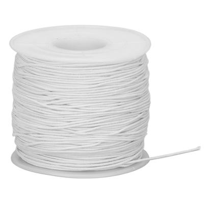 Ață elastică Snur de poliester Bijuterii DIY Colier Brățară Funie Accesorii pentru artizanat Alb 100m