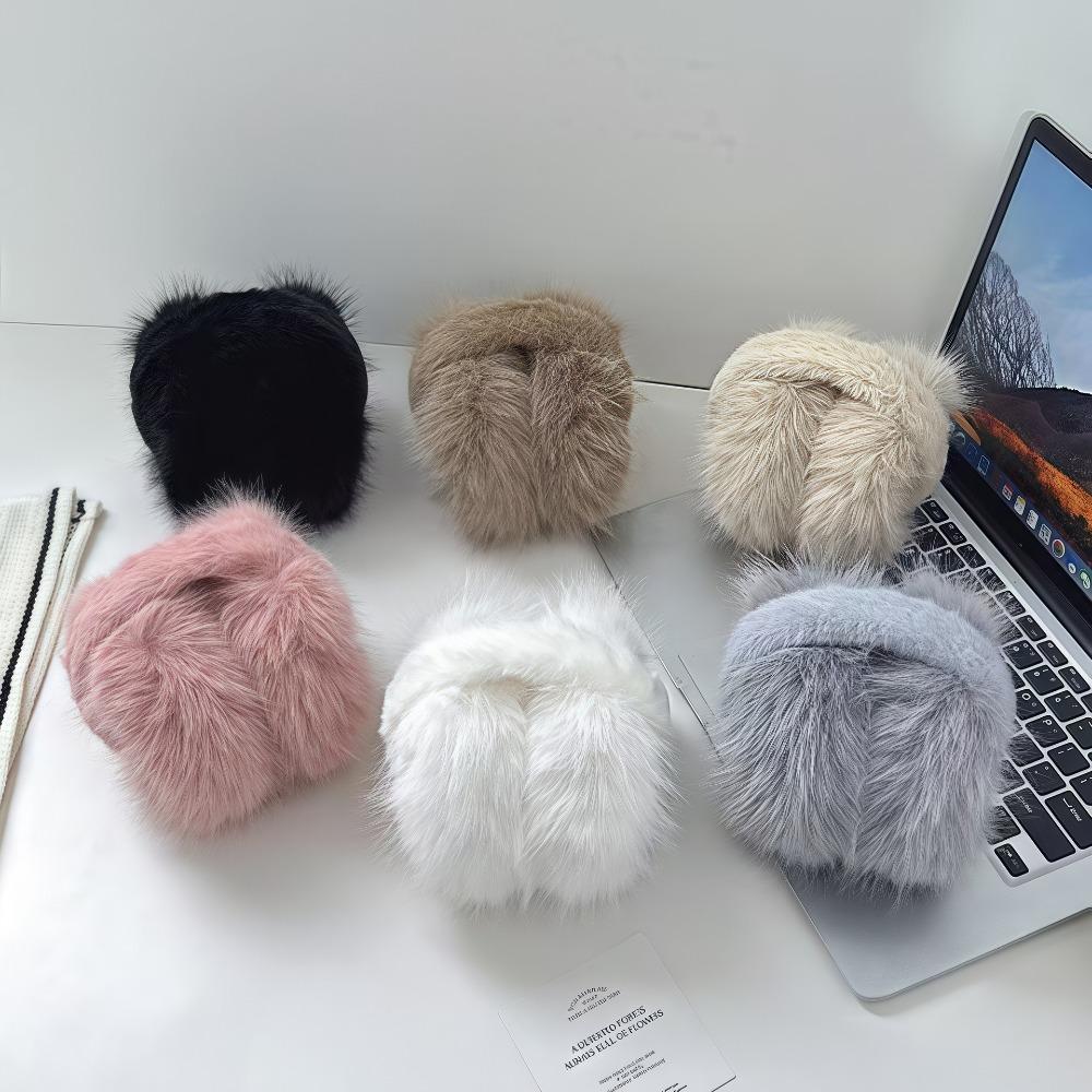 Winter Warm Folding Ear Warmer Thickened Soft Plush Earflaps  For Women Men Outdoor