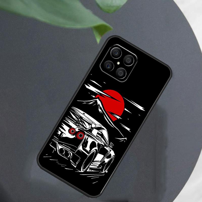 Japan JDM Sports Cars Male Men Case For Honor Magic 5 6 7 Pro Lite Cover For Honor 400 200 50 70 90 X9 X8a X8b X9a X9b X9c