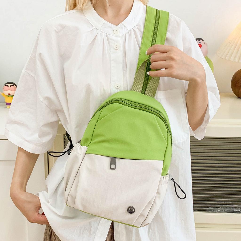 Summer New Men's and Women's Same Style, Fashionable, Simple, Portable, Lightweight and Multi-functional, Double Shoulder Back, Chest Bag, Should