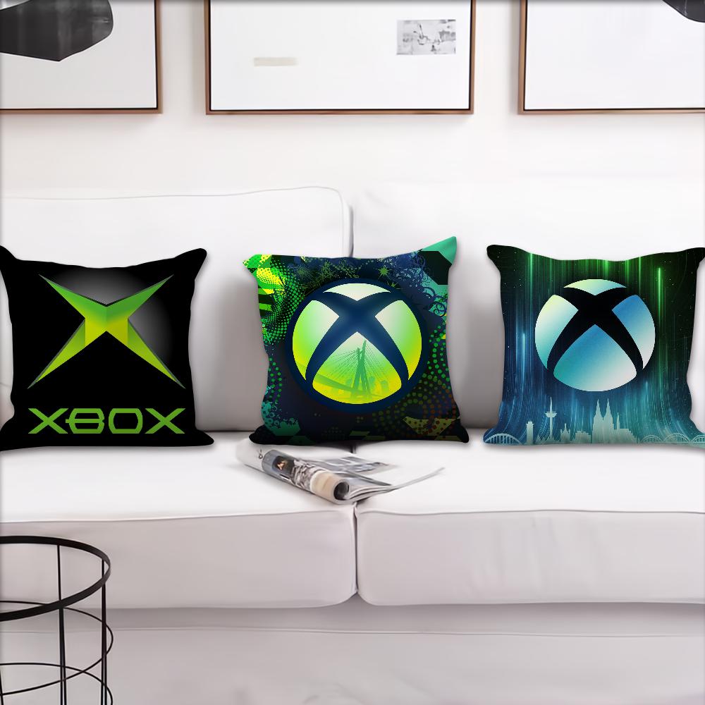 Classic Cushion Cover Living Room Headboard Bedroom Office Cushion Cushion Sofa Nap Time X-Xbox Gamer Square Pillow Case