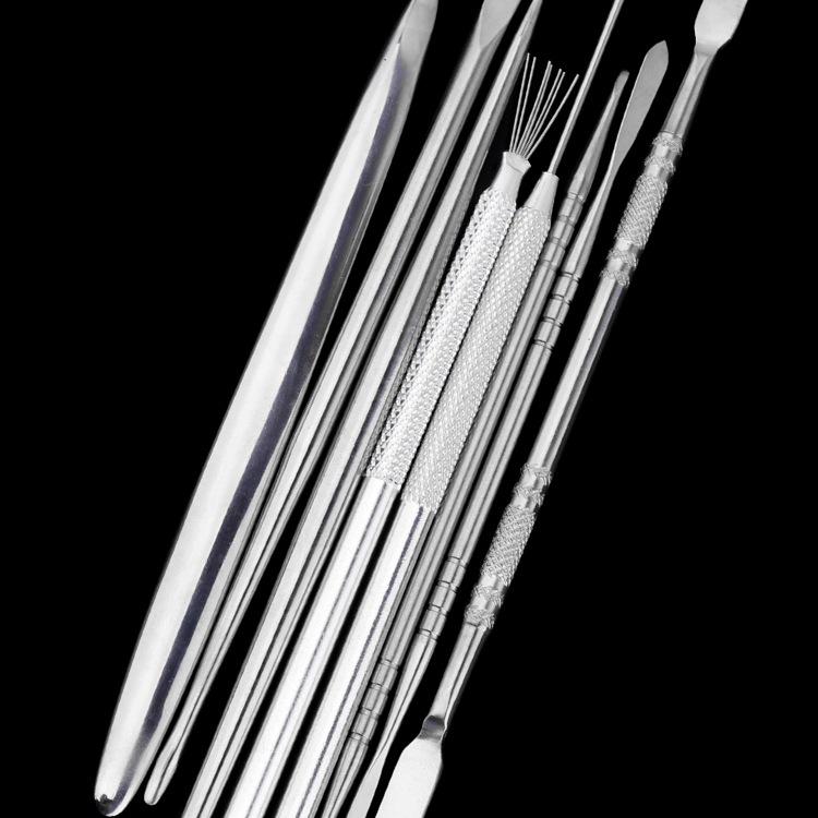 Stainless Steel Clay Sculpture Tool Set: Spatula & Eye Knife